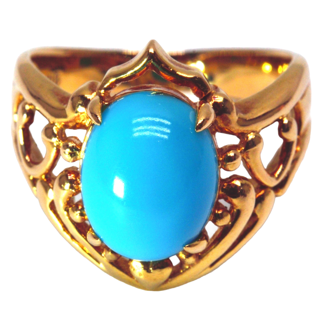 K18 リング ターコイズ（トルコ石） | 中古通販 | 【公式】TORAFUKU(虎福)