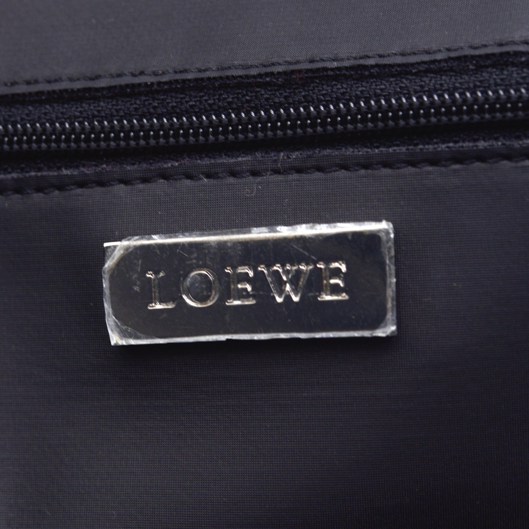 ロエベ LOEWE ボストンバッグ ブラック リピート アナグラム | 中古