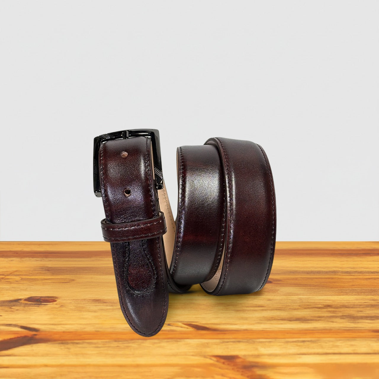 C1771 Calzoleria Toscana Stitched Dress Belt - Toscana USA