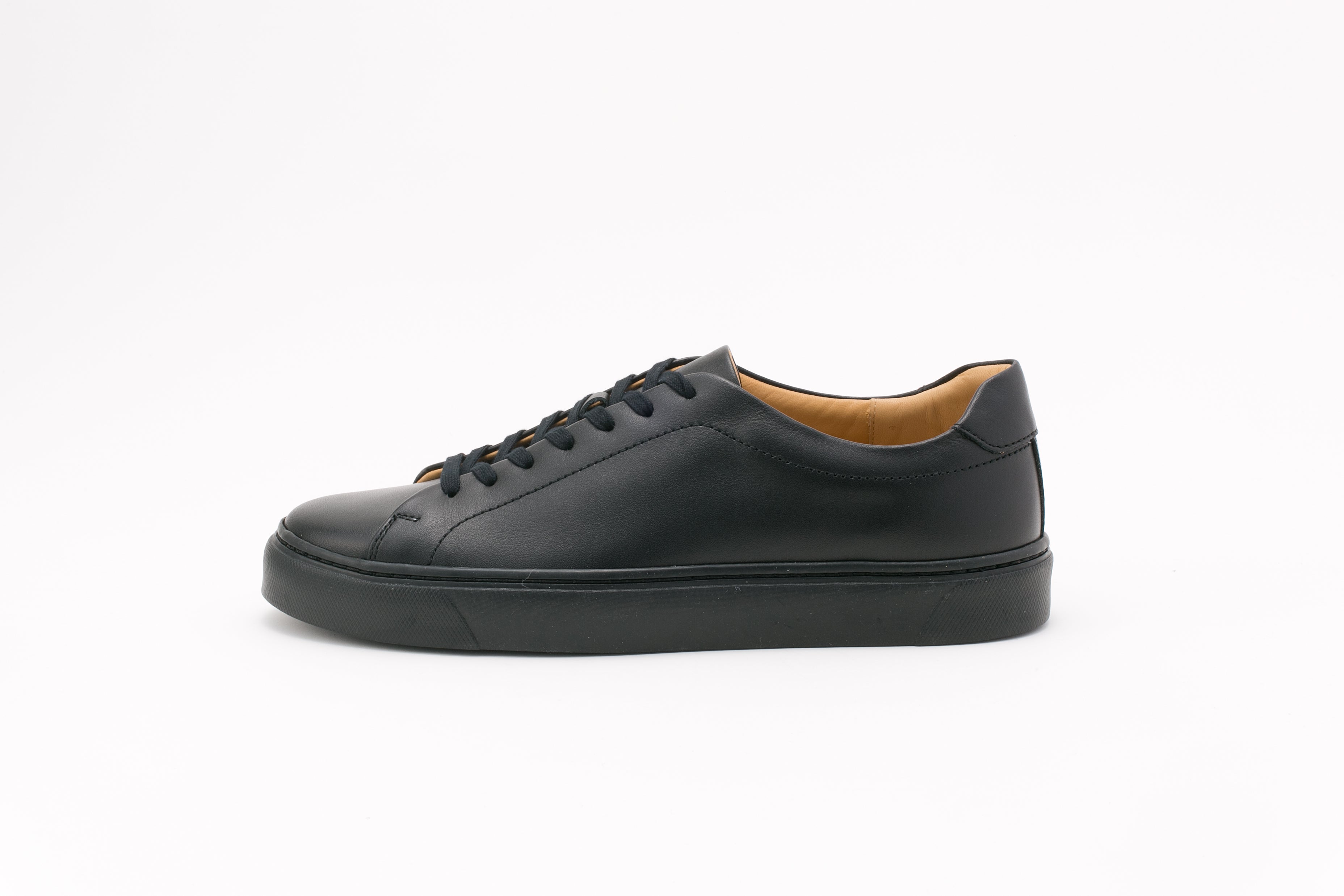 Chester チェスター/ブラック】メンズ・レディース レザースニーカー