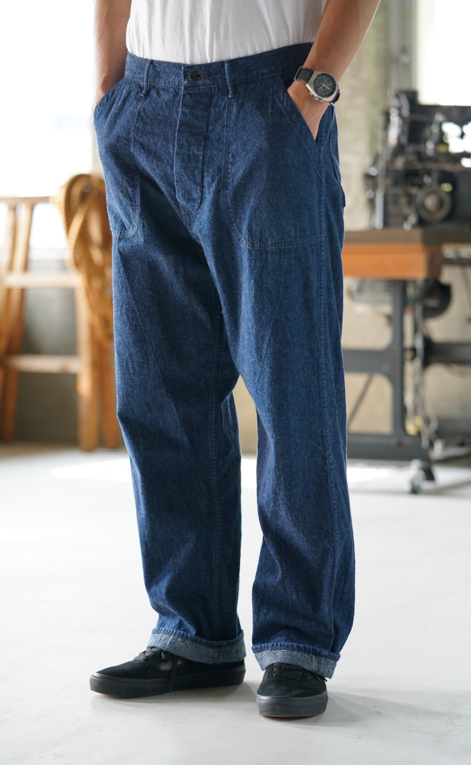 orSlow U.S. NAVY UTILITY DENIM PANTS - One Wash – Totem Brand Co.