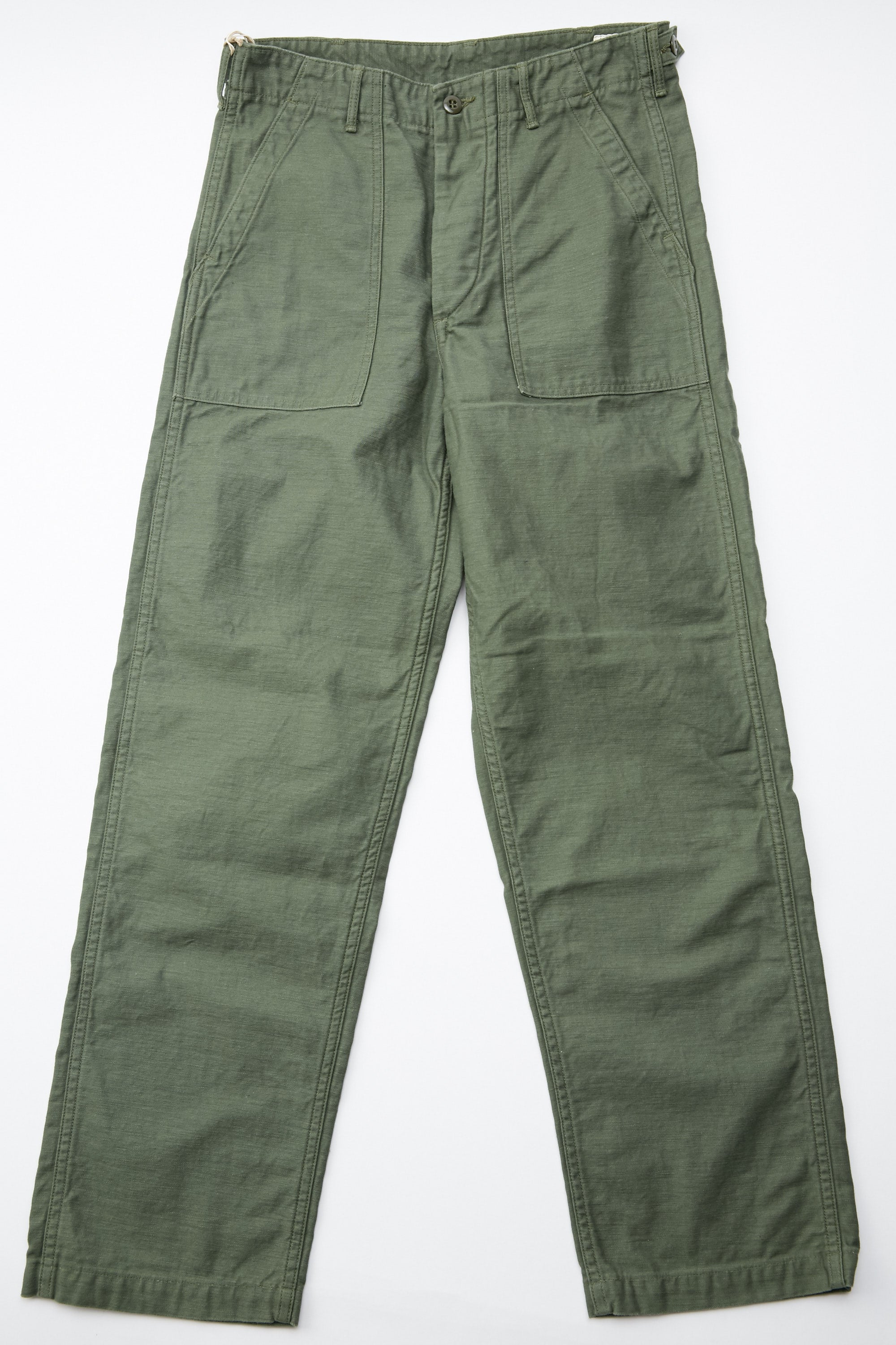 orSlow US Army Fatigue Pants (Regular Fit) - Green Reverse Cotton