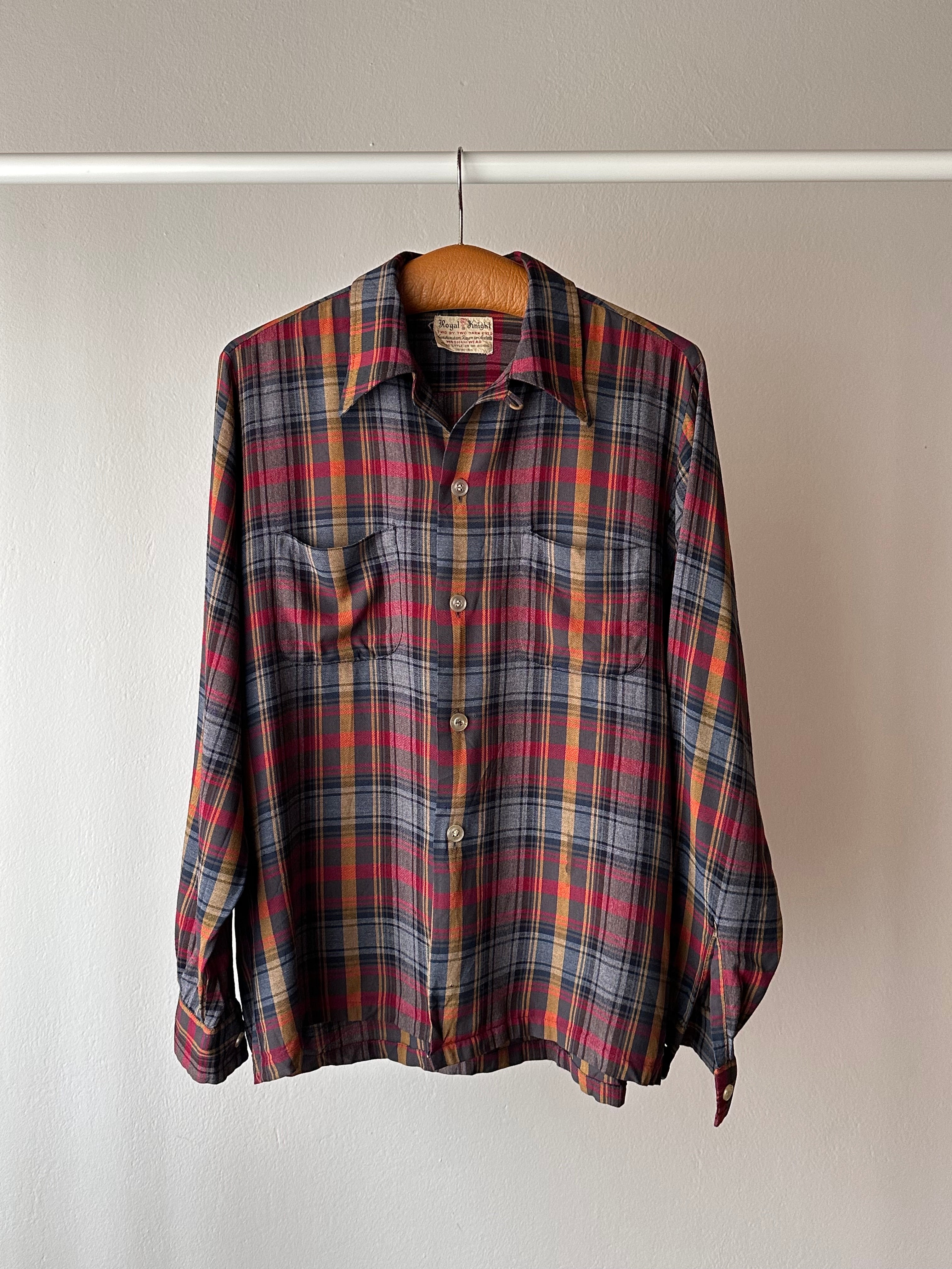 70s Royal knight rayon shirt – TOTO