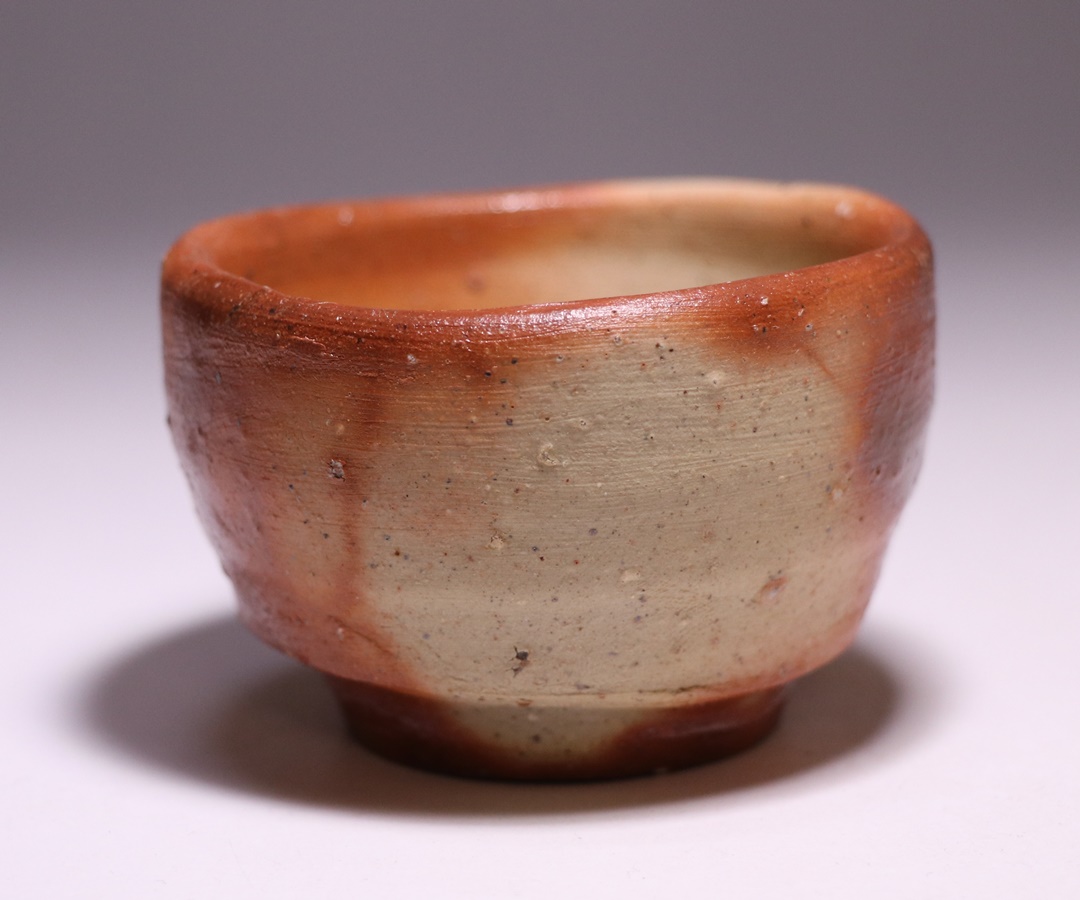 金重素山 作 「備前緋襷ぐい呑」 ～備前焼専門卸小売店 川口陶楽苑～