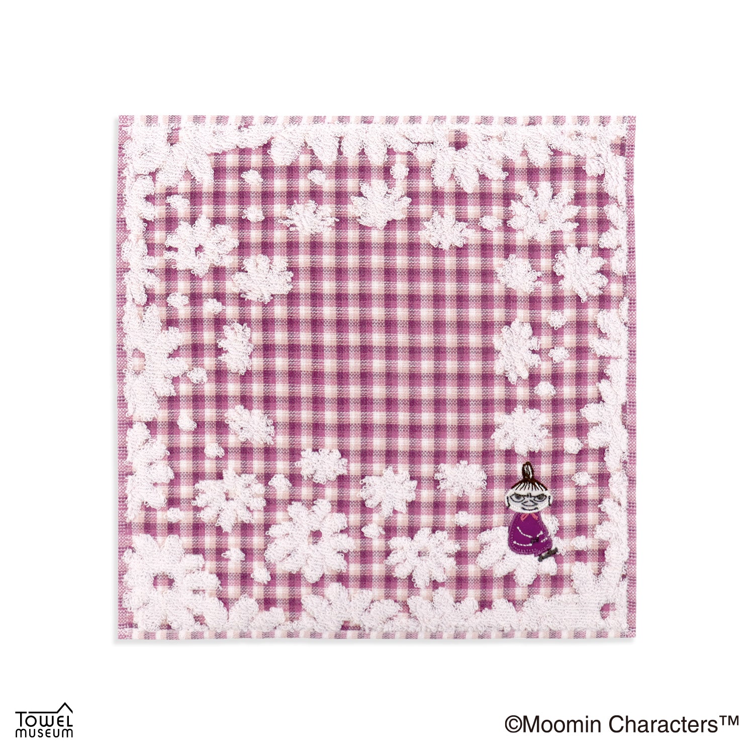 ムーミン』チェックフラワー タオルハンカチ – タオル美術館公式