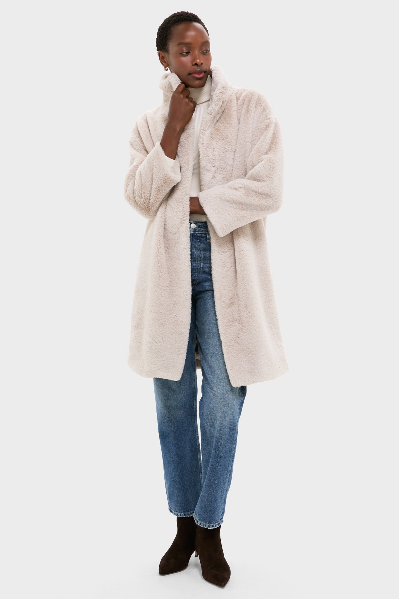 Chantilly Soft Alternative Fur Coat | HERNO