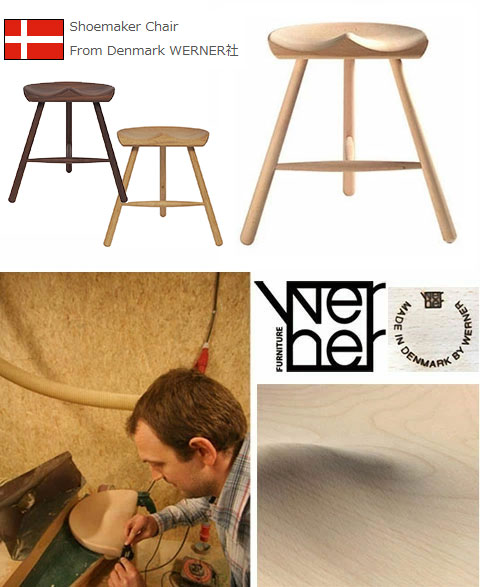 楽天市場】シューメーカーチェア スツール ブラック 座高39cm Werner