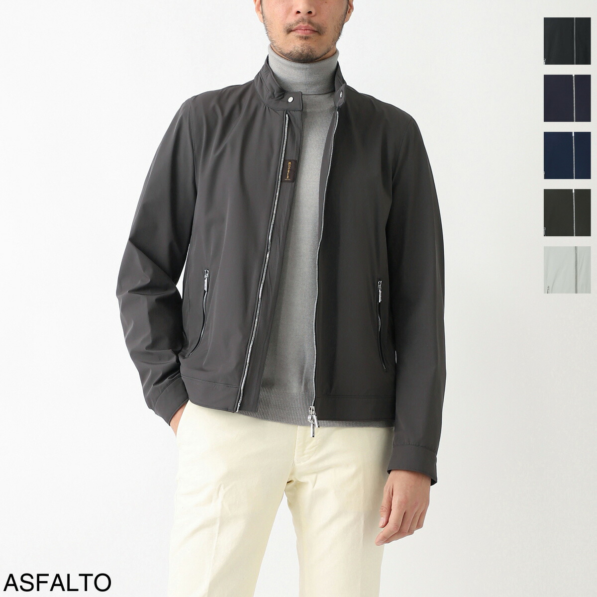 楽天市場】ムーレー MOORER ジップアップジャケット ブルゾン メンズ