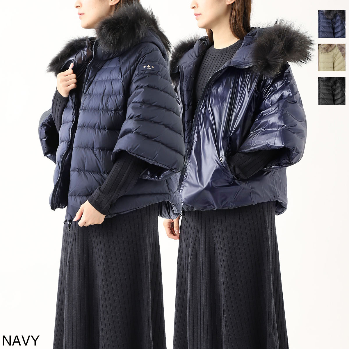 楽天市場】タトラス TATRAS ダウンジャケット ポンチョ レディース