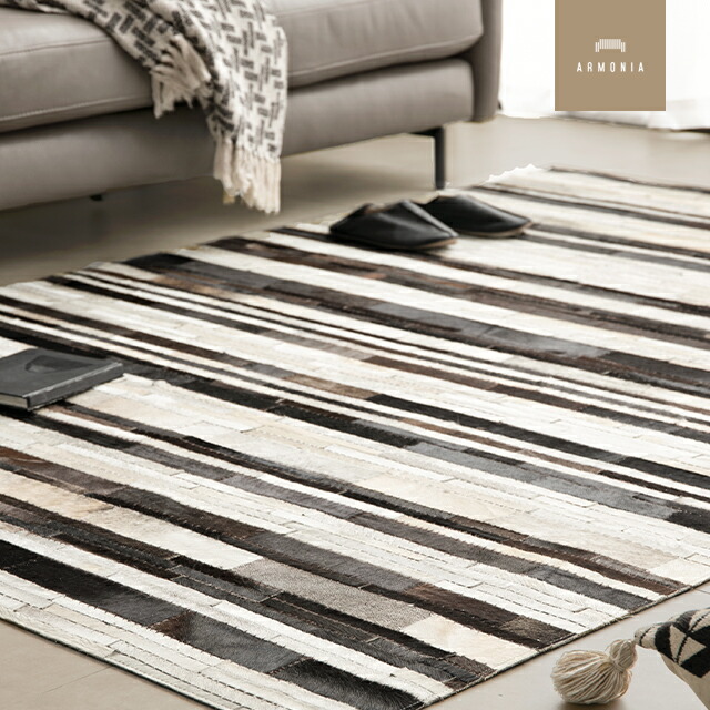 楽天市場】【21%OFF｜期間限定特大セール】 ラグ 牛革 高級ラグ 本革