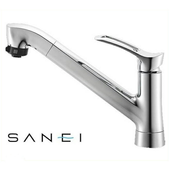 SANEI シングルワンホールスプレー混合栓 K87120TJV-13 (水栓金具