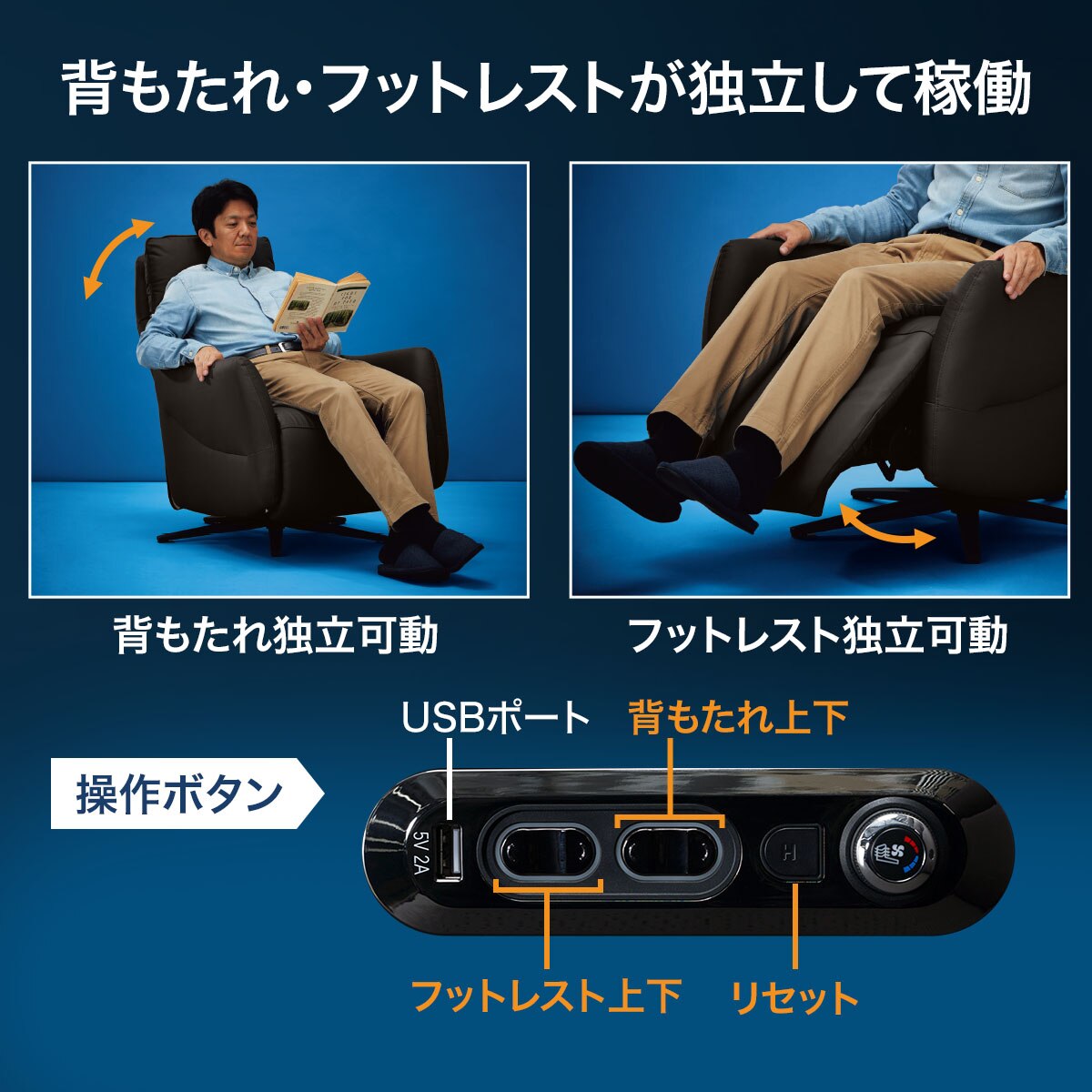 楽天市場】電動リクライニングパーソナルチェア2台セット(LE01-3 2