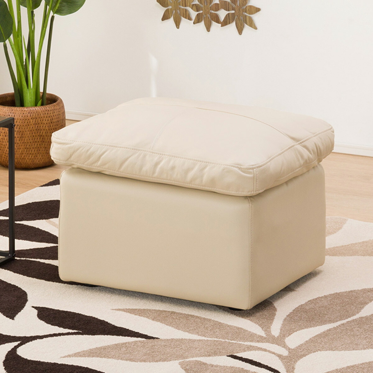 楽天市場】[幅60cm]スツール (Sステイツ) スツール オットマン 本革