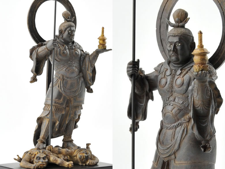 楽天市場】インテリア 雑貨 置物 イSム（イスム） 毘沙門天像 【購入