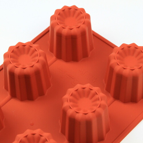 楽天市場】シリコンフレックス カヌレ型8ヶ付 SF-050 シリコン型