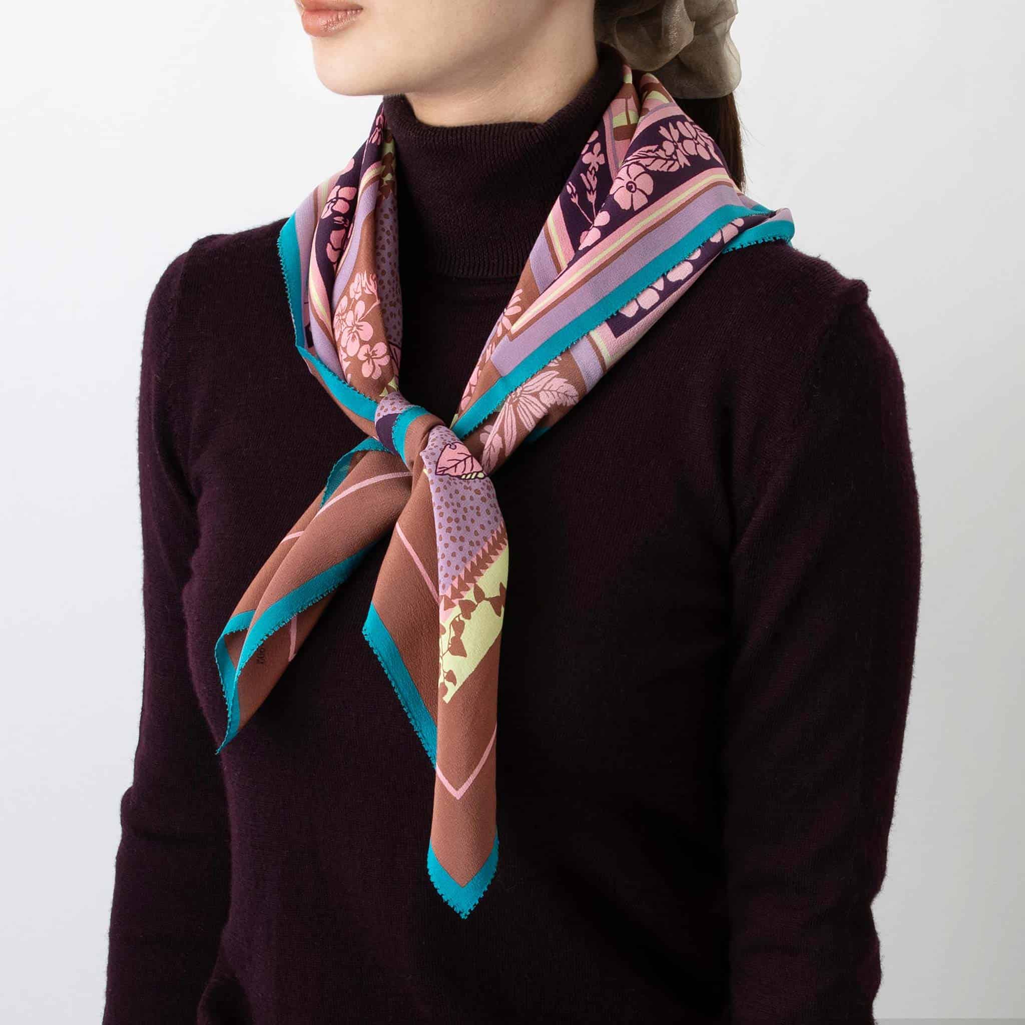 楽天市場】マンテロ MANTERO シルクスカーフ MIRRORS GARDEN 0475F