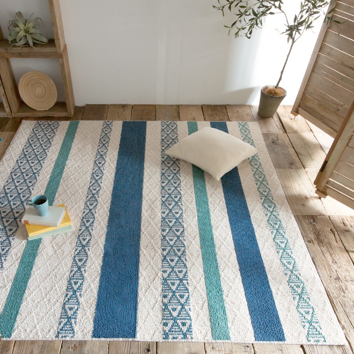 楽天市場】ラグ 洗える 北欧 レーヨン・綿混 カプリス 130×185cm cucan