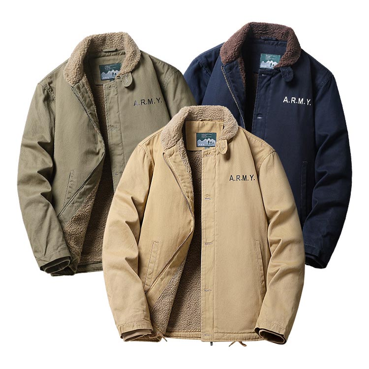 楽天市場】 デッキジャケット 裏ボア 防寒着 ブルゾン ジャケット