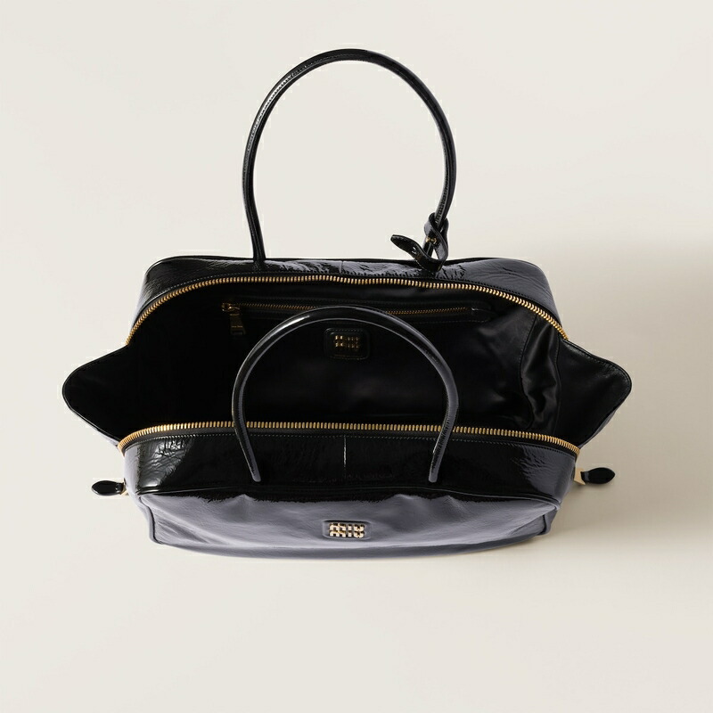 楽天市場】ミュウミュウ MIU MIU ボー ナプラックパテントレザー