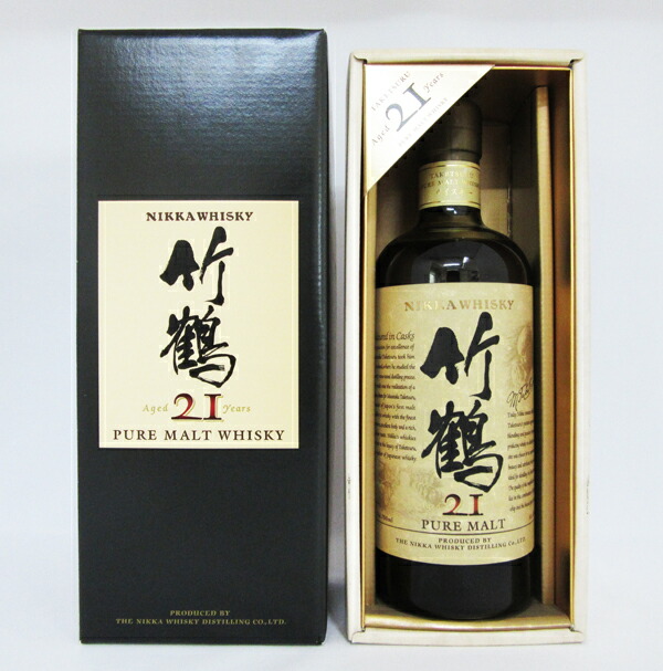 楽天市場】【レトロ】竹鶴21年 ピュアモルト 43度 700ml （専用化粧箱