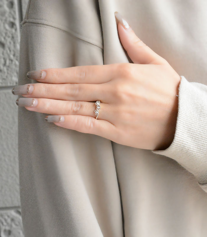 楽天市場】k18 リング ダイヤモンド ハート ホワイトゴールド ティアラ