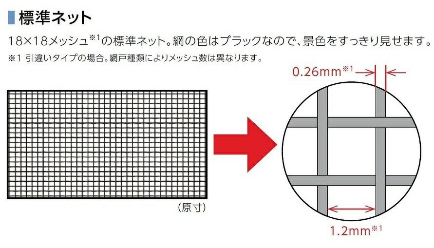 楽天市場】中桟なし網戸 サーモスL 引違い窓HK用 25618[25318] Aw
