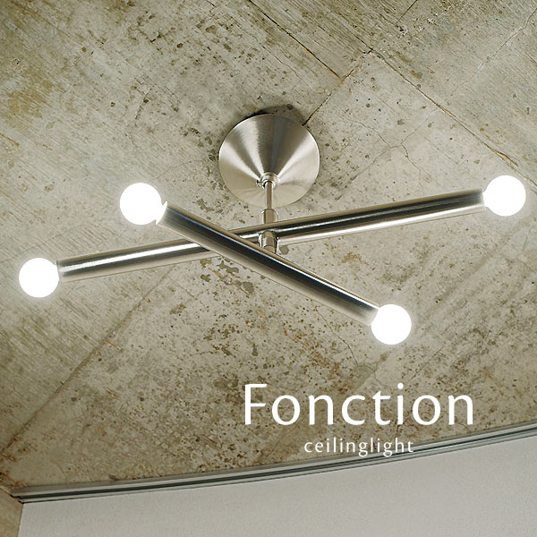 楽天市場】シーリングライト 【 Fonction 】 4灯 インダストリアル LED