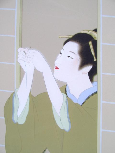 楽天市場】上村松園 夕暮 2011 シルクスクリーン 上村淳之監修