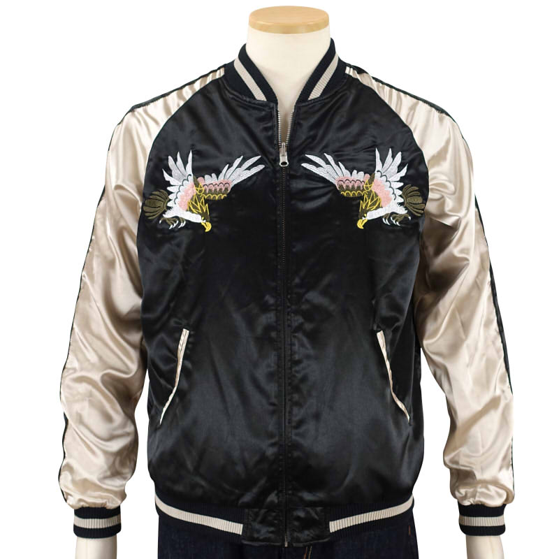 楽天市場】日本地図と虎刺繍リバーシブルスカジャン JSKJ-002