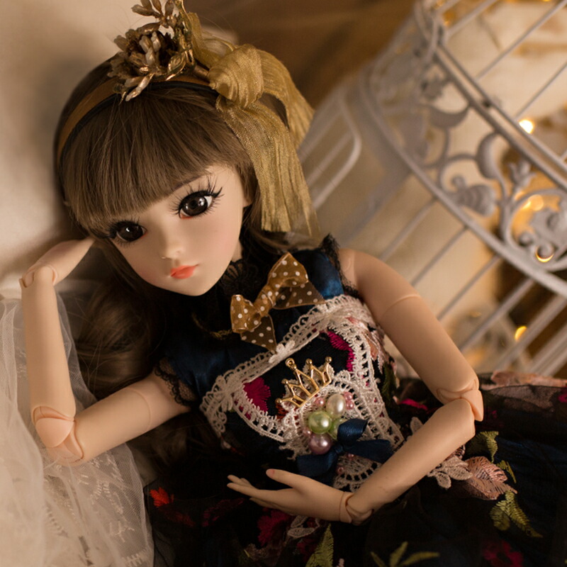 楽天市場】人形 60CM 球体関節人形 BJD 本体 服 ウィッグ 眼球 靴