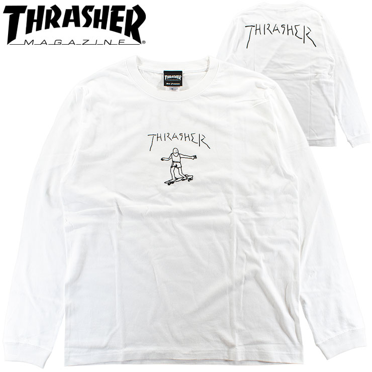 楽天市場】THRASHER スラッシャー メンズ ロンT ゴンズ 手書き ロング