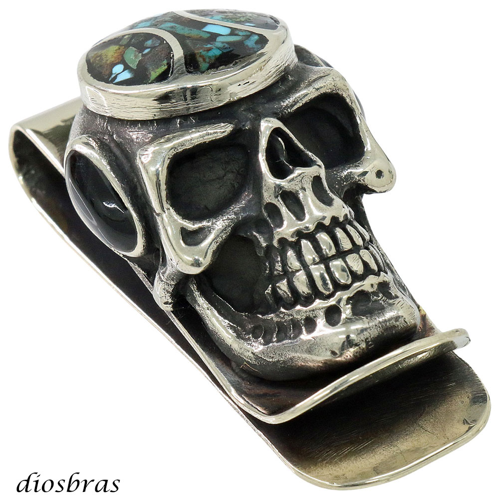 楽天市場】マネークリップ スカル リング 髑髏 骸骨 シルバー プレーン