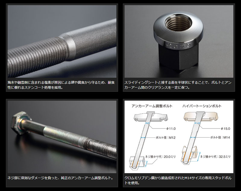 楽天市場】ハイエース トーションバーボルト 200系 ハイパートーション
