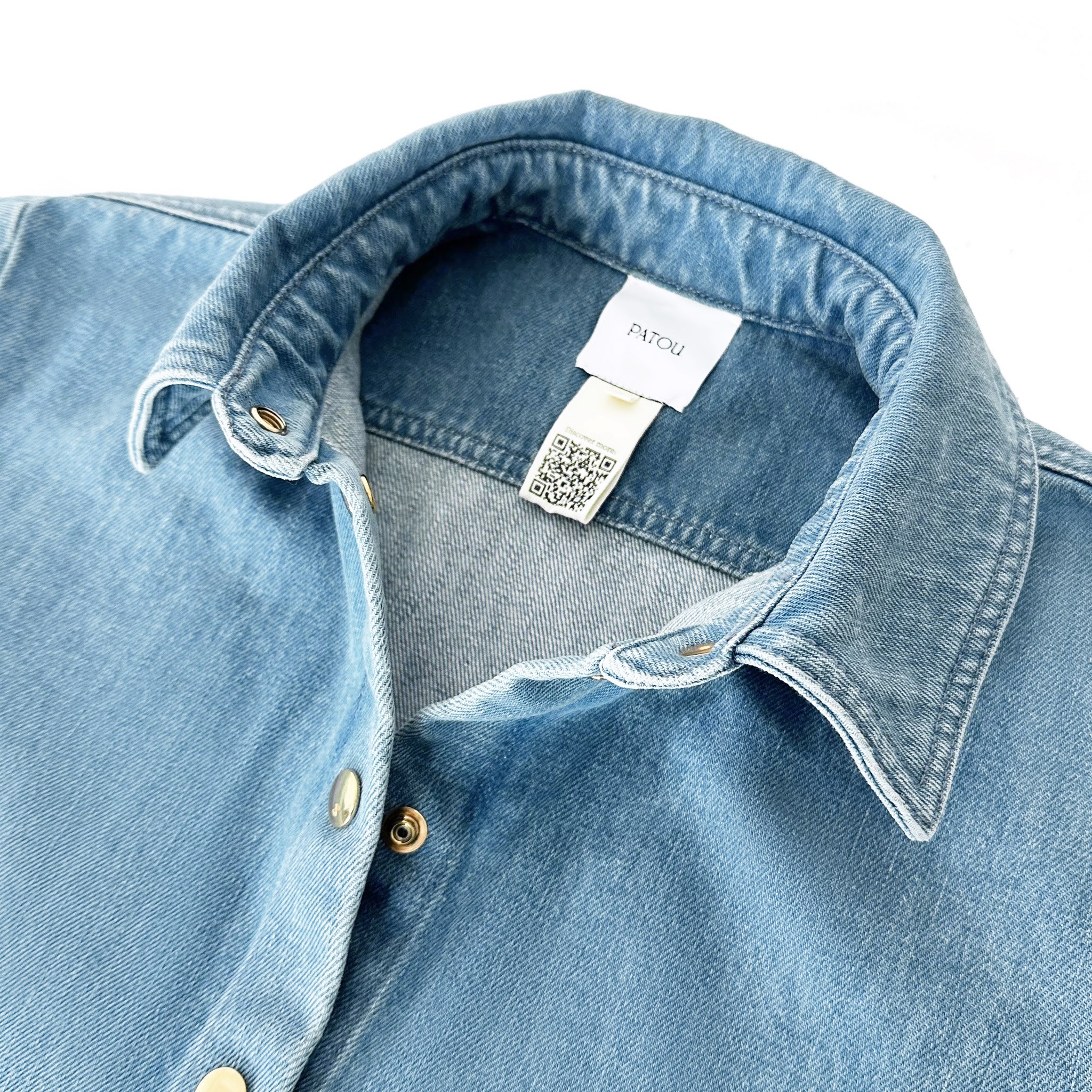 楽天市場】PATOU パトゥ ブルー クロップド シャツ デニム JACKET