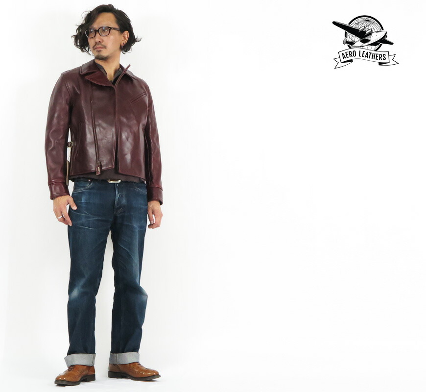 楽天市場】エアロレザー AERO LEATHER ライダースジャケット