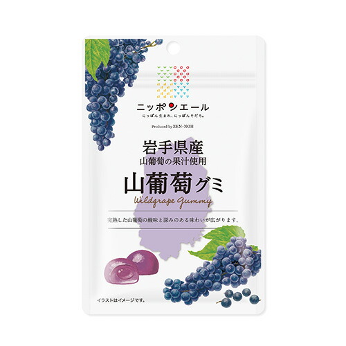楽天市場】全農 ニッポンエール 岩手県産山葡萄グミ 山ブドウ 山ぶどう