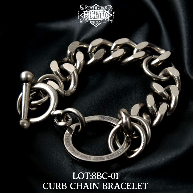 楽天市場】エイトジー ブレスレット メンズ チェーン シルバー 真鍮