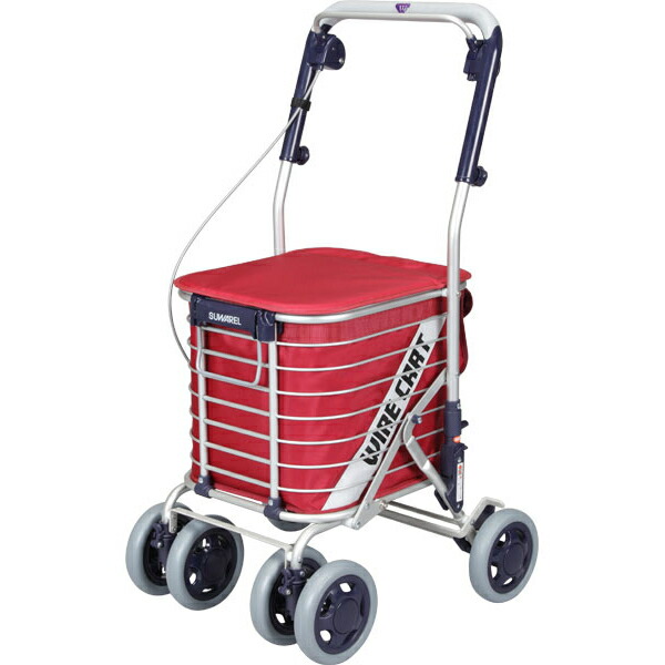 楽天市場】シルバーカー おしゃれ（カラーワインレッド）（カート