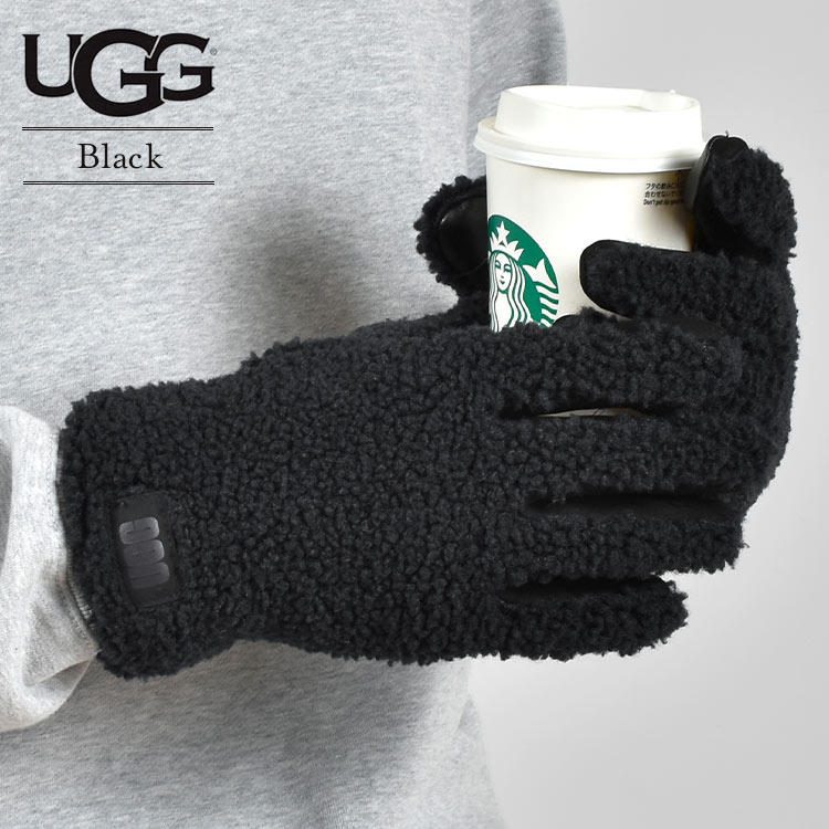 楽天市場】UGG 手袋 メンズ ブランド ボア 101066 スマホ対応 グローブ