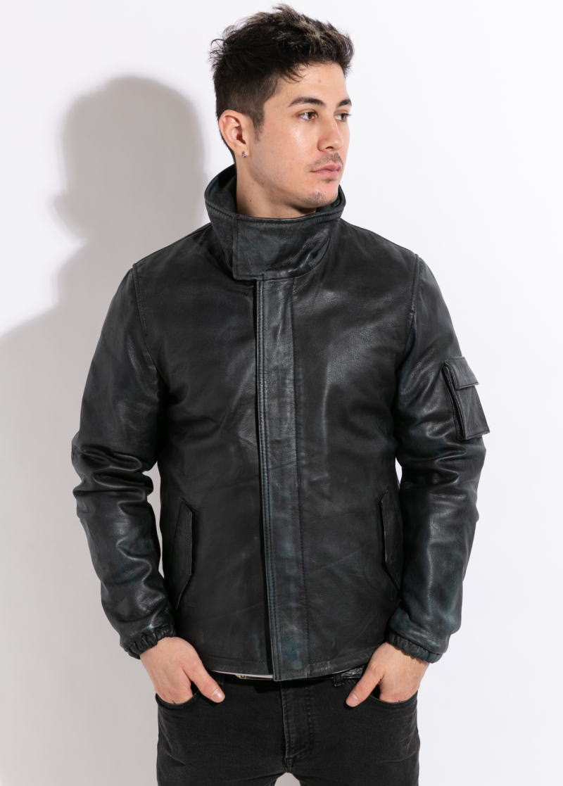 楽天市場】革ジャン メンズ 本革 M-65 レザージャケット ゴートレザー