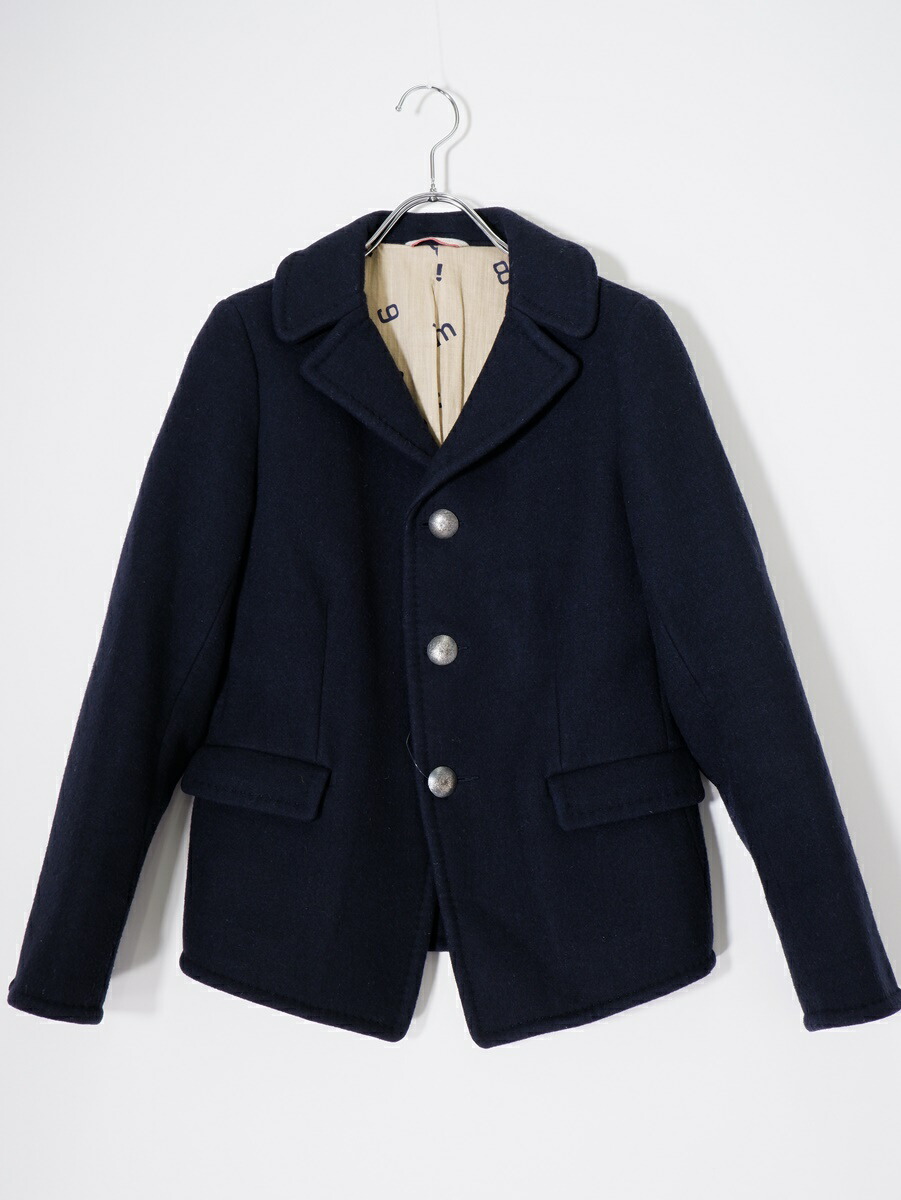 ✨美品✨45rpm ハーフコート ウール100% 紺色 3 S 45Rアウター｜1977