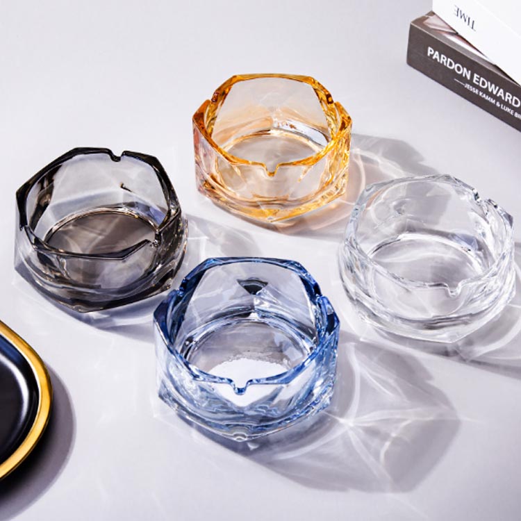 楽天市場】灰皿 クリスタ 2個セット灰皿 ガラス製 エレガント 12cm