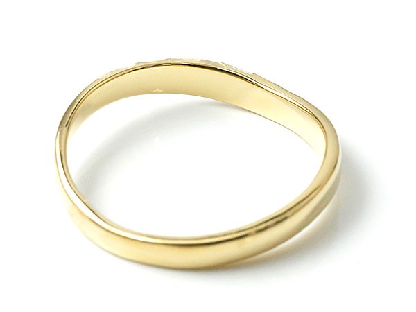 楽天市場】18金 K18 リング イエローゴールド 槌目 槌打ち ロック