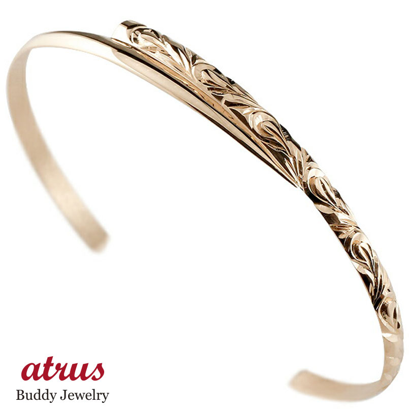 楽天市場】ハワイアンジュエリー バングル ハワイアン ピンクゴールド