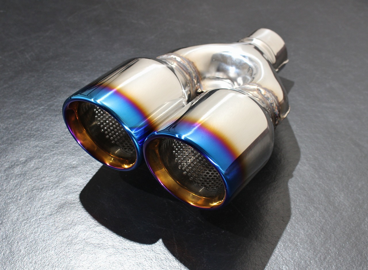 楽天市場】スリーキャッツ チタン風 マフラーカッター 【チタン風100Φ