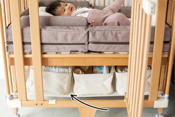 楽天市場】ファルスカ farska クリエイティブコット（ミニベビーベッド