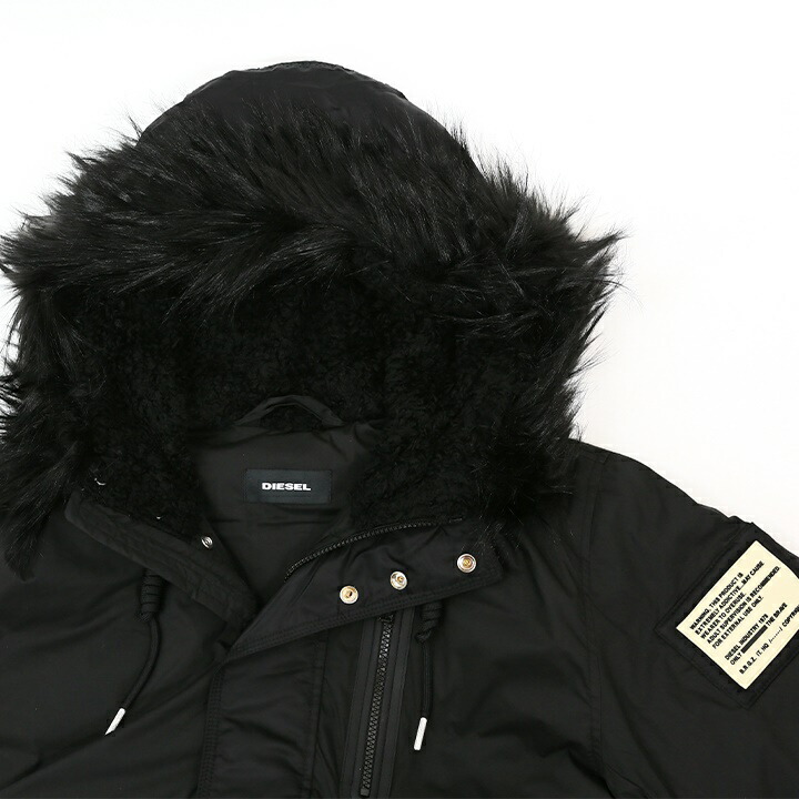 楽天市場】□DIESEL ディーゼル メンズ□エコファー フェイクファー 裏