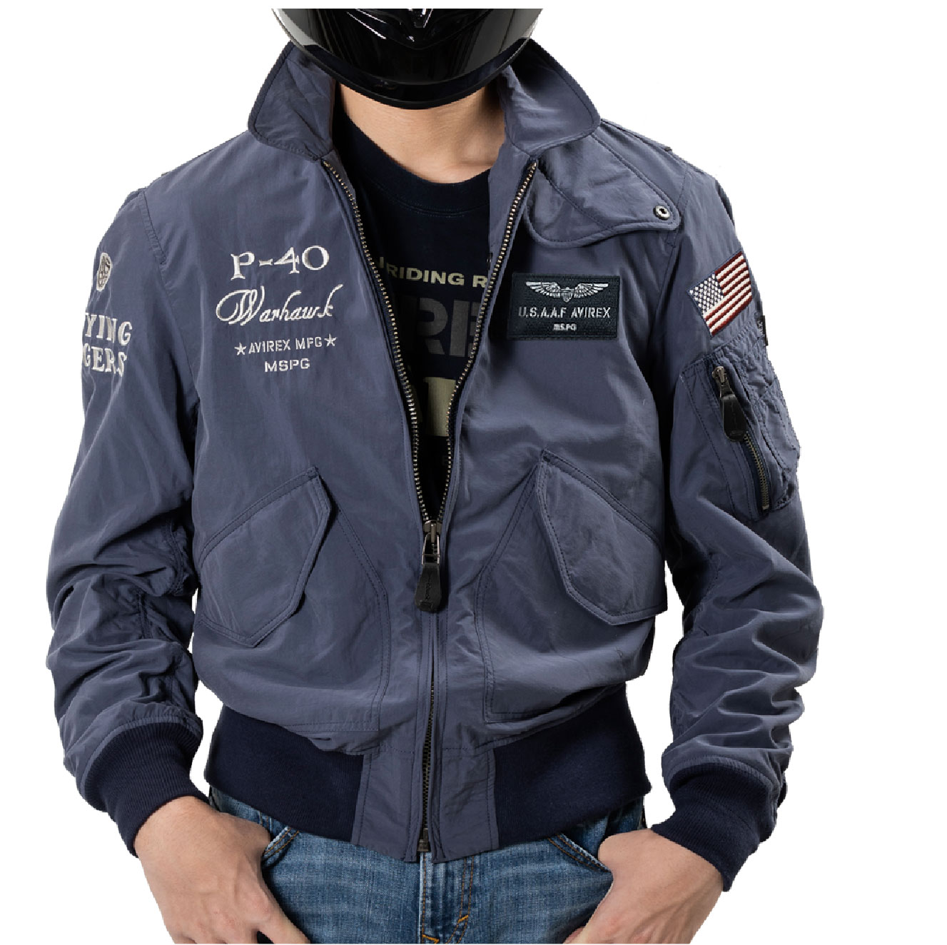 楽天市場】A2K1002 AVIREX CWU-36P WIND BREAK FLIGHT JACKET