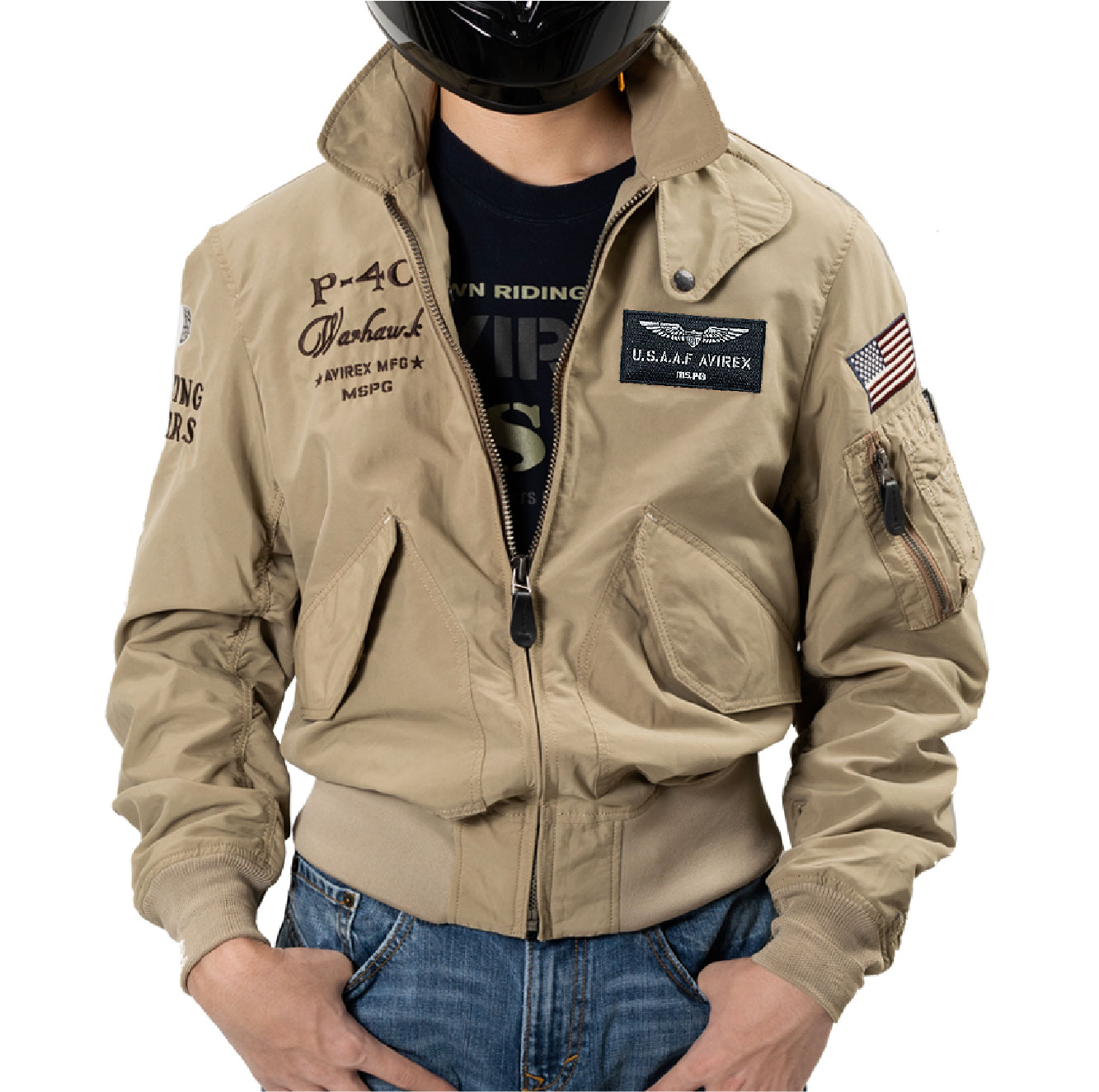 楽天市場】A2K1002 AVIREX CWU-36P WIND BREAK FLIGHT JACKET