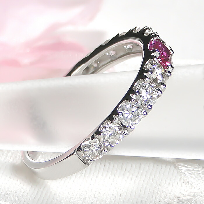 楽天市場】Pt900 ルビー＆ダイヤモンド リング送料無料 代引手数料無料